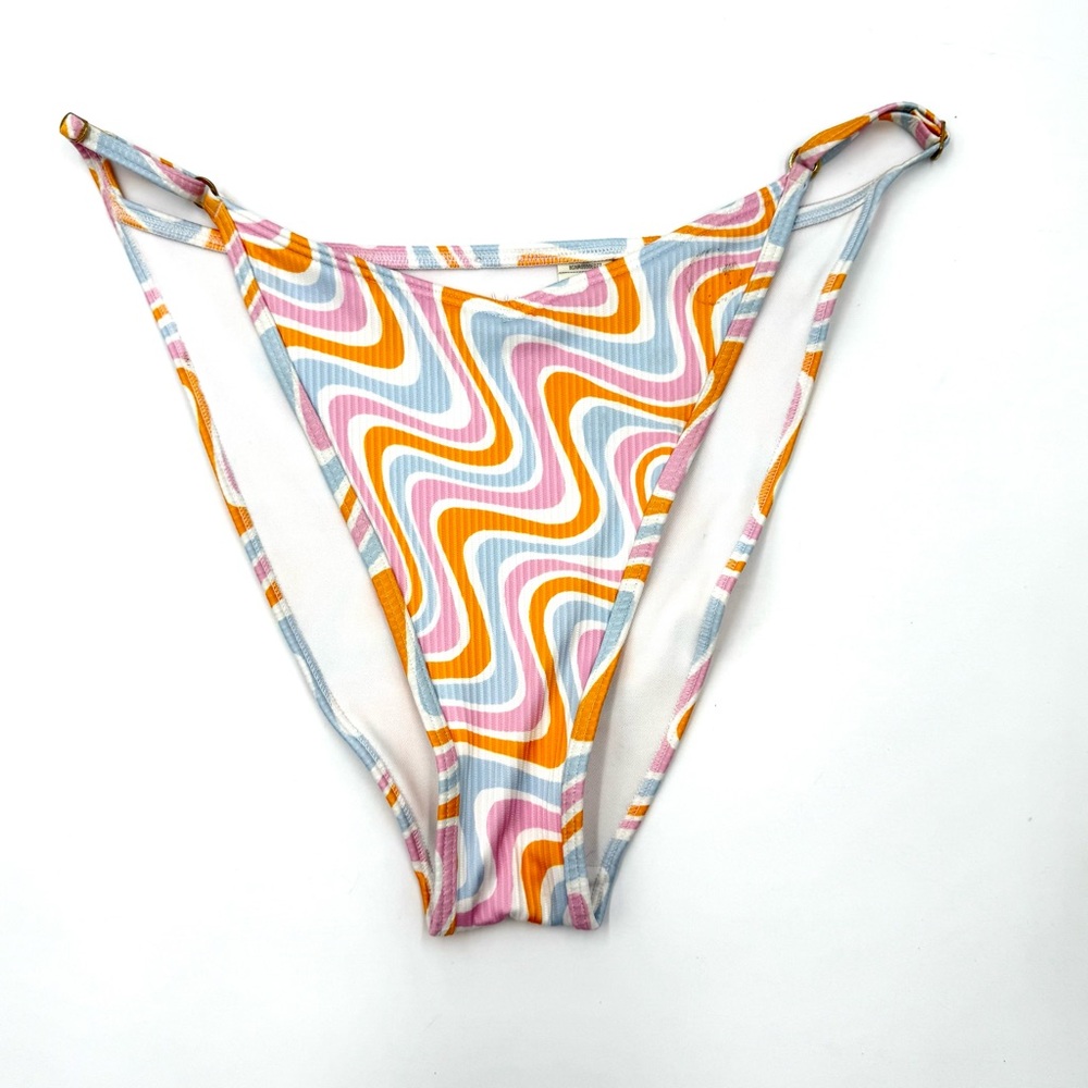 Hollister Psychedelic Groovy Bikini Bottoms Size Large (CBR0001)